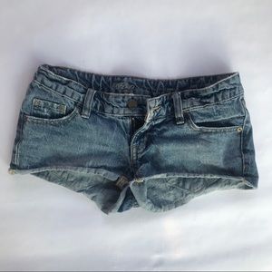 Mossimo Denim Low Rose Cutoff Short Shorts